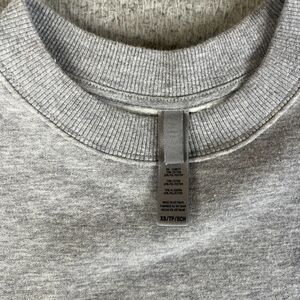 Skims Sweatshirt XS Gray Boyfriend Crewneck Pullover Loungewear Cozy Boxy